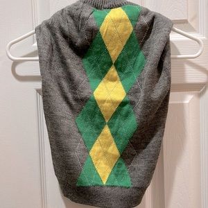 Top Paw Grey Argyle Dog Sweater